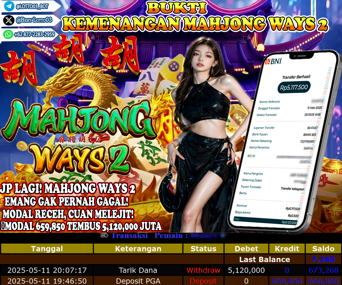Bukti Kemenangan Pg Soft Mahjong Ways 2